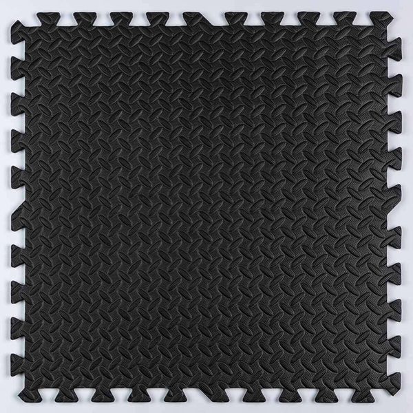 Підлога пазл - модульне покриття для підлоги 600x600x10мм Чорне (МР15) SW-00001169 SW-00001169 фото