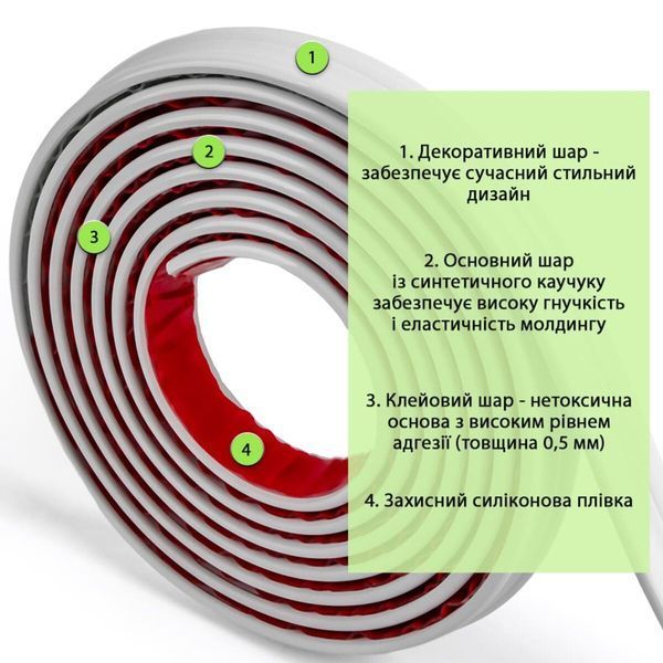 Молдинг 5000х30х9,5 мм Белый SW-00002675