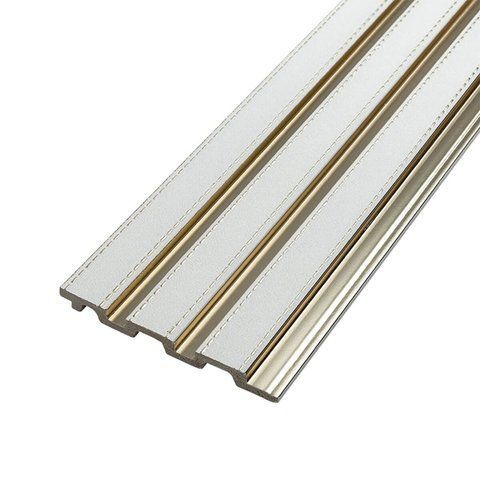 Рейка декоративная PS 2900х120х12мм Под белую кожу с золотом SW-00002130 SW-00002130 фото