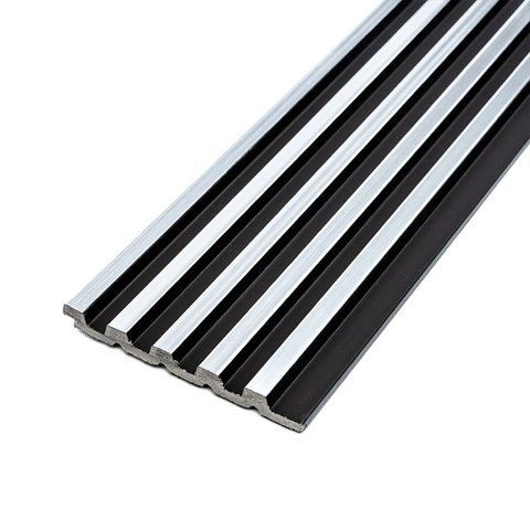 Рейка декоративная PS 2900х120х12мм Черный с серебром SW-00002133 SW-00002133 фото